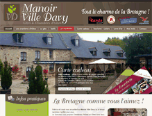 Tablet Screenshot of manoirvilledavy.fr